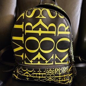 100%Authentic Michael Kors Newsprint Backpack